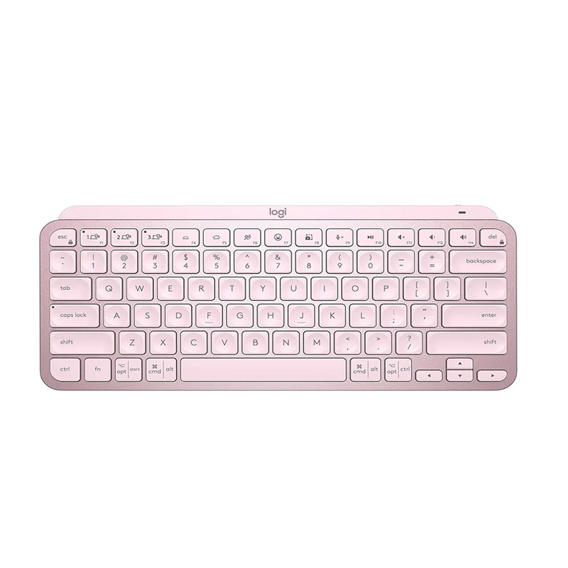 Logitech MX Keys Mini Bluetooth Illuminated Keyboard, English - Rose Pink Logitech MX Keys Mini Bluetooth Illuminated Keyboard, English - Rose Pink